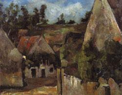 Paul Cezanne Crossroad of the rue Remy Sweden oil painting art
